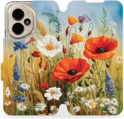 Produktbild von Handyhülle mit klappe für Honor 400 5G, Mobiwear Book, Wiesenblumen