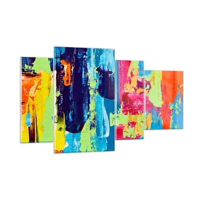 Produktbild von Bilder auf glas - Abstraktion Design Grafik - 120x70cm - Glasbilder - Wandbilder - Kunstdruck - zum Aufhängen bereit - Wanddekoration aus Glas - Glas Bilder - Wandbild auf Glas - GDL120x70-3131