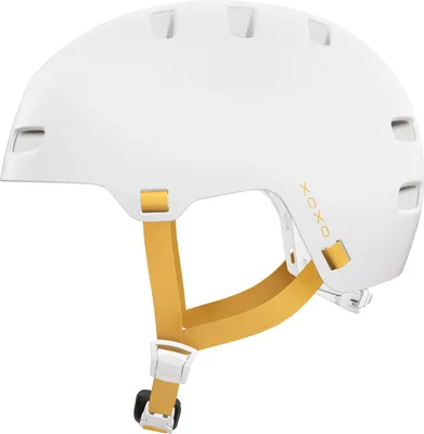 Immagine prodotto di Casco da bici ABUS XOXO - casco da città in look skater - casco per skateboard, bici, cooter - con mentoniera ottimizzata - per ragazzi e adulti - bianco, taglia S (51-55 cm)