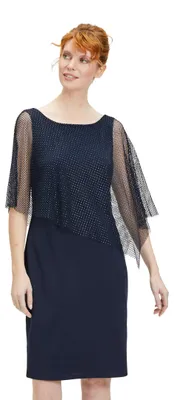 Produktbild von Vera Mont Damen 4902/4467 Kleid, dunkelblau, 36