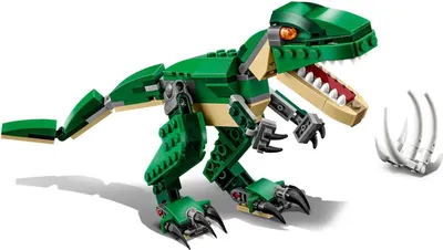 Produktbild von LEGO Creator Dinosaurier, 3in1 Spielzeug-Modell zum Bauen von T-Rex, Triceratops und Pterodactylus-Figuren, Bausteine-Set für Kinder ab 7 Jahren, Geschenk für Jungen und Mädchen 31058