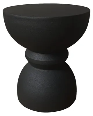 Immagine prodotto di Tavolino moderno Rebecca Mobili Basalt 42,5x35x35 cm MGO Nero