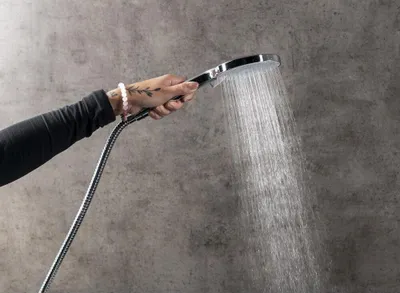 Zdjęcie produktu dla Zestaw prysznicowy z drążkiem przesuwnym 70 cm, chrom