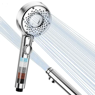 Produktbild von Duschkopf mit Filter 5+1 Strahlarten Nano-Mikroblasen Technologie