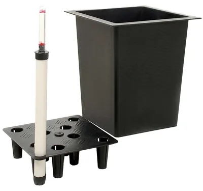 Produktbild von VIVANNO Pflanzkübel-Zubehör Kunststoff EINSATZ Bewässerung Konisch, Schwarz matt - 39x39x32 cm