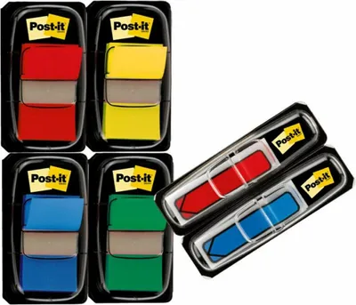 Immagine prodotto di Indice per pennarelli adesivi Post-it, 25,4 x 43,2 mm, confezione risparmio