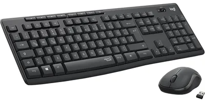 Zdjęcie produktu dla Logitech Wireless Keyboard+Mouse MK295 black retail