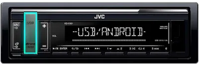 Zdjęcie produktu dla Radio JVC KD-X161 4 x 50 W, USB