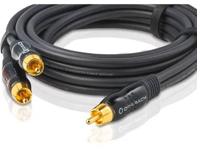 Produktbild von OEHLBACH BOOOM!, RCA, 2 x RCA, Männlich, Männlich, Gold, Anthrazit