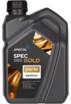 Produktbild von SPECOL Spec Gold für 5W-30 1 Liter Motoröl Motorenöl Longlife-01 226.5 229.3 229.5 PSA B71 2296 RN0700 RN0710 502 00 505 00 Öl