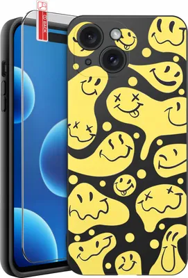 Zdjęcie produktu dla ETUI do iPhone 15 | WZORY | SILIKONOWE MATT CASE + SZKŁO 9H