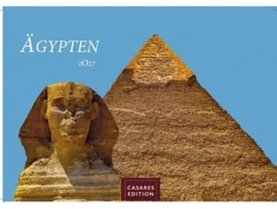 Obrázok produktu pre Kalendár Egypt 2027 – nástenný kalendár | Fotokalendár Afrika 35 x 50 cm – s úchvatnými fotografiami pyramíd, Sfingy, Luxoru a ďalších miest