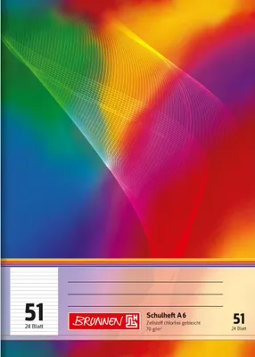 Immagine prodotto di BRUNNEN 1046901 Schulheft A6 liniert, Lin. 51