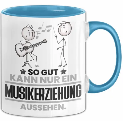 Produktbild von Musikerziehung Geschenk Tasse So Gut Kann Nur Ein Musikerziehung Aussehen Geschenkidee Kaffee-Becher (Blau)