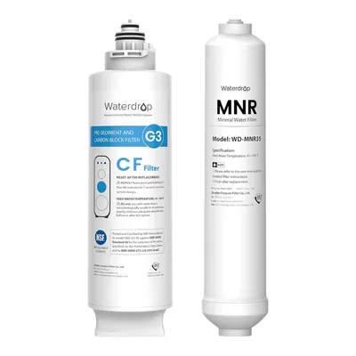 Zdjęcie produktu dla Filtr Waterdrop 1 WD-G3-N1CF oraz filtr do remineralizacji wody Inline WD-MNR35