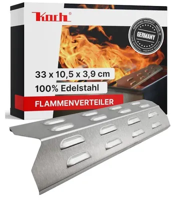 Produktbild von KOCH #30 Premium Flammenverteiler 33 x 10,5cm Universal Brennerabdeckung für Gasgrill - Massiver Edelstahl