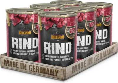 Produktbild von 6 x 400 g Belcando Rind m. Kartoffeln & Erbsen