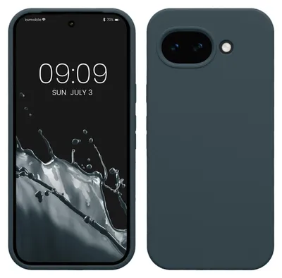 Produktbild von kwmobile Handyhülle für Google Pixel 10a Hülle - Case Silikon - Kabelloses Laden - Schutzhülle Cover in Dunkler Schiefer
