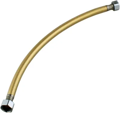 Imagen del producto de Manguera sanitaria de acero inoxidable, color dorado, de 400/500/600 mm, flexible, para conexión de agua