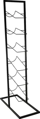 Produktbild von Weinregal - 18 x 84 cm - Schwarz - Metall - geeignet für 6 Flaschen