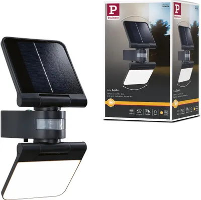 Produktbild von Paulmann Solar LED Wandfluter Lesla Dämmerungsgesteuerter Bewegungsmelder (IR)