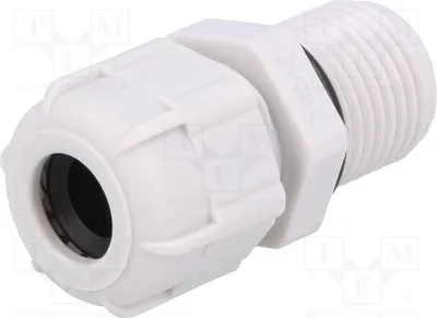 Produktbild von 5x Kabelverschraubung PG9 grau BM4009L n mit verlängertem Gewinde IP68