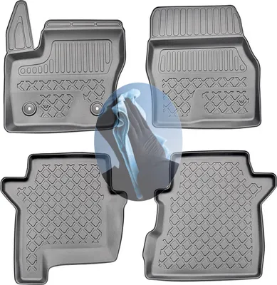 Produktbild von Z520039 TPE-Gummifußmatten kompatibel mit  Ford Grand Tourneo Connect Trend 2 Kleinbus  2013-2022 7Sitze (1. + 2. Sitzreihe)