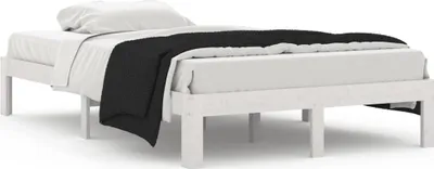 Obrázok produktu pre vidaXL Posteľ z masívu bez matraca biela 120x200 cm borovicové drevo