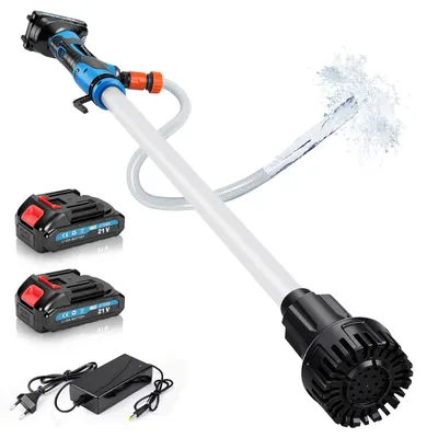 Produktbild von 15000RPM Akku Regenfasspumpe mit 2x 2,0Akkus, 3000L/H Kabellose Stab-Wasserpumpe, Förderleistung 10M Max, Makita-kompatibel. für Pool, Gärten, Teiche