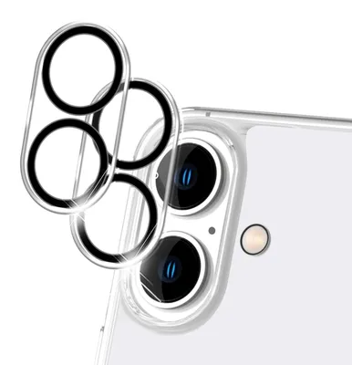 Obrázok produktu pre NALIA 2x ochranné sklo na fotoaparát pre iPhone 16, priehľadná ochrana objektívu zadného fotoaparátu, priehľadná ochrana fotoaparátu, sklo na fotoaparát