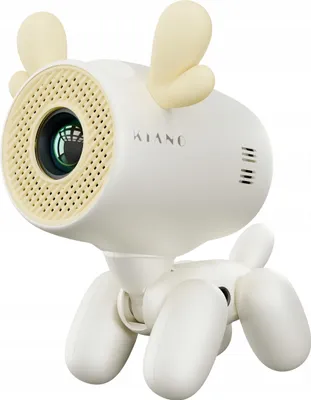 Produktbild von Kiano Kinder Lernprojektor Rentier HD 720p – Android 13, WiFi Bluetooth, 50–150 Zoll, AirPlay Miracast, leise, pädagogisch, Augenschonend Lernen