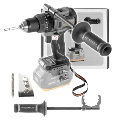 Obrázok produktu pre Akumulátorová vŕtačka s príklepom Procraft Industrial CD20B-BB 20 V 150 Nm Brushless Solo – bez akumulátora, bez nabíjačky