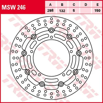 Produktbild von Zf Bremsscheibe Vorne Für Yamaha Yzf R25, Yzf R3, Mt-03 '15-, Fz-6N/S Fazer '04-'10, Xj6 600N/F/S Diversion '09-'16, Y