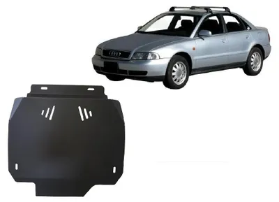 Obrázok produktu pre Ochranný kryt spodnej časti vozidla z ocele, určený pre modely Audi A4 B5 s automatickou prevodovkou, vyrábané v rokoch 1995 - 2000