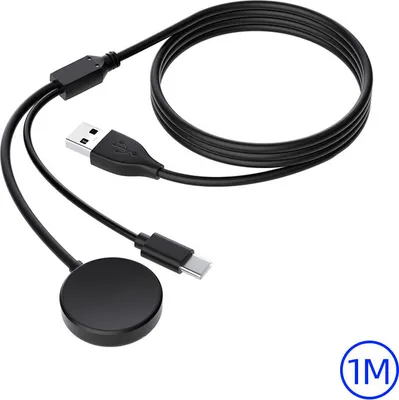 Produktbild von 2in1 Induktive Ladegerät Für Samsung Galaxy Watch 3 / 4 / 5 / 5 Pro / Active 1/2