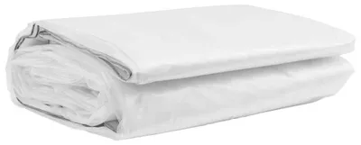 Productafbeelding van Waterdichte, transparante campingzeil van PVC, beschermzeil, afdekkleed met oogjes. PE-folie en -zeil, afmetingen 5 x 6 meter, transparant