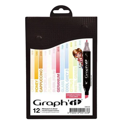 Produktbild von Set 12 Marker - Graph'It - Zeichenfarben