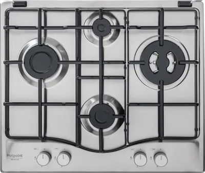 Image de Plaque de cuisson à gaz Hotpoint PCN642TIx/ha 8850 W en acier inoxydable