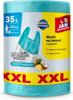 Zdjęcie produktu dla Worki na śmieci Jan Niezbędny 35L 100 sztuk