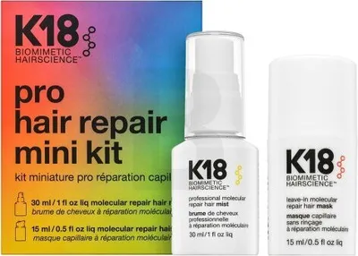 Produktbild von K18 Pro Hair Repair Mini Kit Kit zur Regeneration, Pflege und zum Schutz der Haare 30 ml + 15 ml