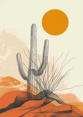 Produktbild von Plakat 29,7x42cm Wüsten Einsamkeit