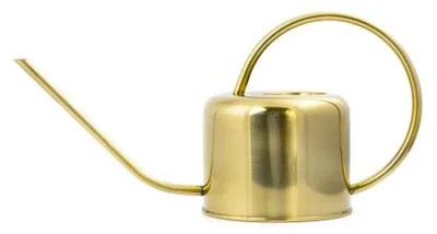 Gießkanne aus Metall, Gold, 37,5 x 13 x 19,5 cm, 1100 ml