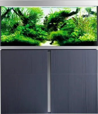 Produktbild von Aquariumkombination Fluval Siena 332 mit LED-Beleuchtung, Heizer, Außenfilter und Unterschrank 332 l Grafit 110 x 55 x 1