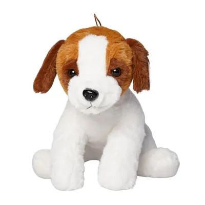 Produktbild von Kuscheltier Hund Welpe mit Sound 26cm braun-weiß flauschiges Plüschtier