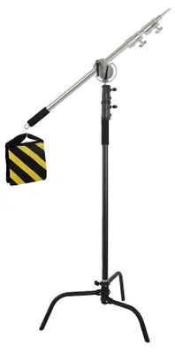 Imagen del producto de Soporte en C, con altura ajustable, construcción robusta, juego de 2.6 metros de color , modelo 1