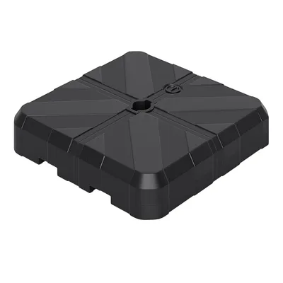 Produktbild von GOPLUS Sonnenschirmständer befüllbar, mit Wasser oder Sand, Schirmständer für Ampelschirm, Marktschirm & Sonnenschirm, Gewichtsbasis 80 kg, Schwarz