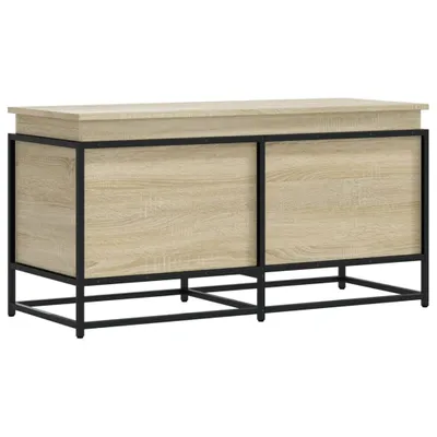 Image de Boîte de rangement avec couvercle chêne sonoma bois ingénierie