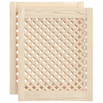 Zdjęcie produktu dla vidaXL Drzwi do szafy 2 szt. Konstrukcja kratowa 49,5x61,5 cm lite drewno sosnowe