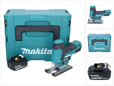 Produktbild von Makita DJV 185 M1J Akku Pendelhubstichsäge 18 V Brushless + 1x Akku 4,0 Ah + Makpac - ohne Ladegerät