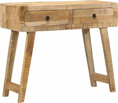 Zdjęcie produktu dla Konsola 90x32x75 cm Drewno lite Surowe Mango